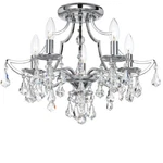Crystorama Cedar Light Crystal Polished Chrome Ceiling Mount 5930-CH-CL-S. Fixed Price $1464.99.
