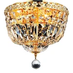 Elegant Lighting Tranquil 12" 4 Royal Crystal Flush Mount. Fixed Price $238.00.
