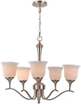 Transglobe Thompson 5-LIGHT Nickel Indoor Chandelier. Fixed Price $264.10.