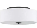 Progress Inspire P350130-143 2 Light 13" Drum Graphite Black White Linen Shade. Fixed Price $49.99.