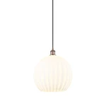 Innovations Lighting 516-1P-17-14 White Venetian Pendant Copper. Fixed Price $418.00.