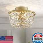 Wuzups Crystal Chandelier Semi-flushmount Ceiling Light Modern Fixture. Fixed Price $100.84.