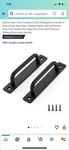 Ravinte Barn Door Handles 2 Pack Sliding 5" Hole Center. Fixed Price $12.00.