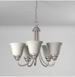 Designers Fountain Kendall 5 -light Satin Platinum. Fixed Price $130.00.