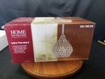 New Home Decorators Collection 1-LIGHT Polished Chrome Pendant W/ Clear Crystal. Fixed Price $39.00.