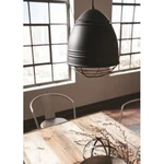 Lbl 12" Loft Pendant - Rubberized Black W/nickel Cage Visual Comfort $900. Fixed Price $89.95.