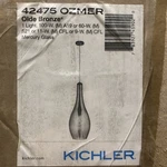 Kichler 42475OZMER Everly Pendant, 1 Light, Mercury Glass, Olde Bronze Finish. Fixed Price $199.95.