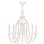 Livex Alessia Light Chandelier, Antique White 40795-60. Fixed Price $279.96.