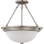 Nuvo Lighting 15" Semi-flush W/ Frosted White Glass 60-3246. Fixed Price $113.99.