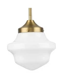 Progress P5196-163 Vintage Brass Coastal Mini-pendant Light With Opal Glass. Fixed Price $93.00.