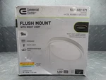 Commercial Electric 9" White/bronze Trims Led Flush Mount Ceiling Light Fixture. Fixed Price $13.99.