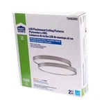Project Source Two 13" Flushmount Brush Nickel W/light Temp Adjust MXL1069. Fixed Price $49.95.