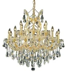 Elegant M Theresa 19-LT 30" Royal Cut Chandelier, Gold/clear 2801D30G-RC. Fixed Price $2066.00.