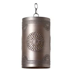 Irvins Country Tinware Rustic Cylinder Pendant Kettle Black. Fixed Price $135.95.