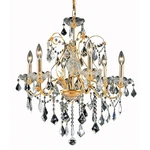 Elegant Lighting St. Francis 24" 6 Royal Crystal Chandelier. Fixed Price $392.00.
