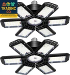 Pack Garage Light, 200W 20000LM 6500K Led Shop Lights, Ceiling. Fixed Price $39.99.