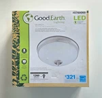 New Good Earth Lighting Legacy 11" Led Flush Mount Satin Nickel. Fixed Price $39.99.