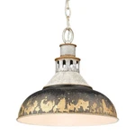 Golden Lighting Kinsley 1 Large Pendant, Steel/black Iron 0865-LAGV-ABI. Fixed Price $219.99.