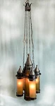 Large! 20"X71" Antique Italian Gothic Kings Castle Chandelier 5 Lights Rare!. Fixed Price $9999.00.