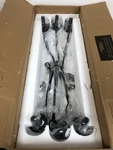 Bellevue EGCH19411MBK Nerita 6-LIGHT 30" Taper Candle Chandelier Matte Black. Fixed Price $121.99.