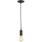 Globe Electric 1-LIGHT Vintage Edison Matte Black Mini Pendant. Fixed Price $8.99.