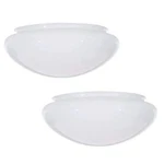 11" White Opal Mushroom Glass Shades 2 Pack For Ceiling Light Fixtures. Fixed Price $60.59.