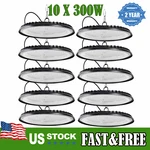 10 Pack 300W Ufo Led High Bay Light Shop Industrial Commercial Factory Warehouse. Fixed Price $189.99.
