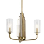 Kichler 52410 Kimrose 3 Light 18"W Taper Candle Chandelier - Brushed Natural. Fixed Price $424.99.