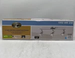 Hampton Bay 2 Ft. 3-LIGHT Brushed Steel Led Track Lighting Kit. Fixed Price $33.49.