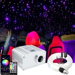 Azimom 10W Twinkle Bluetooth Rgbw Led Fiber Optic Star Ceiling Light Kit 300P.... Fixed Price $141.29.