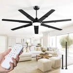 Ceiling 66 Inch Black Light Remote Speed Dc Motor Dimmable Amico Fans 3CCT. Fixed Price $179.99.