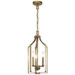 Kichler Morrigan 21" 3 Light Indoor Pendant: 42499NBR, Natural Brass. Fixed Price $169.84.