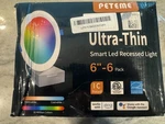 Peteme 6" Recessed Led Rgbw Smart Lighting 14W 1200 Lumens 6-PACK. Fixed Price $55.00.