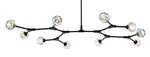 Elegant Lighting 3508D56 Zayne 10 35"W Multi Pendant - Black. Fixed Price $660.00.