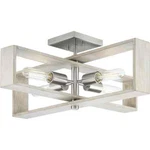 Progress Lighting Boundary 24 In. Contemporary Brushed Nickel Flush Mount. Fixed Price $40.99.
