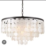Alice House 24 Capiz Shell Chandelier AL1701-P6. Fixed Price $120.00.