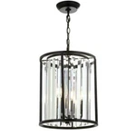 Jonathan Lighting Oil Rubbed Bronze Bevin 3-LIGHT 12"X16'' Led Crystal Pendant. Fixed Price $109.99.