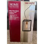 Home Decorators Walden Forge Mini Pendant Black Brass New Industrial Cage Light. Fixed Price $27.00.