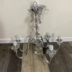 Quoizel Inc DW5005C Arm Polishchrome Contemporary Chandelier 27 X 26 Untested. Fixed Price $199.00.