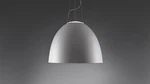 Artemide Nur Suspension Aluminum Pendant 22" Wide By 17" High 2025820. Fixed Price $350.00.