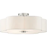 Livex Lighting 52158-91 Chelsea Semi-flush Mount Brushed Nickel. Fixed Price $399.96.