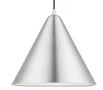 Livex Lighting 41176 Dulce 14"W Pendant - Brushed Aluminum / Polished Chrome. Fixed Price $188.96.