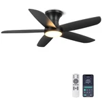 Ohniyou Ceiling Lights 46 Flush Mount Fans Remote/app Control -. Fixed Price $83.66.