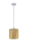 Crystal Chandelier Light Fixture Oval Pendant Yellowish Kitchen Island 5"X7". Fixed Price $348.95.
