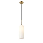 Z-lite Monty 1 Light 22" Pendant, Heritage Brass/matte Opal 732P22-HBR. Fixed Price $120.70.
