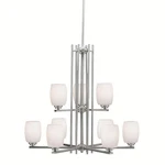 Kichler 1897 Eileen 2 Tier Chandelier - Nickel. Fixed Price $707.98.