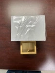 Meridian M90009NB Modern 1 Light 8 Inch Natural Brass Wall Sconce. Fixed Price $77.00.