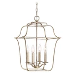 Chandelier Quoizel Century Silver Leaf Finish GLY5204CS. Fixed Price $115.99.