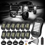 Shinight 12 Pods White Rock Lights For Trucks Utv Atv, 36 Leds 6500K Super Br.... Fixed Price $62.92.