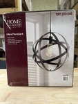 Hdc Orbit 1-LIGHT Black Mini Pendant With Metal Strap Design. Fixed Price $7.99.